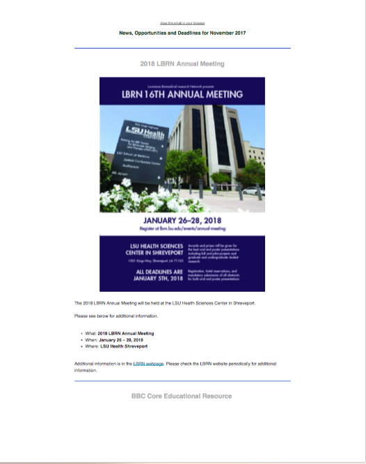 lbrn newsletter